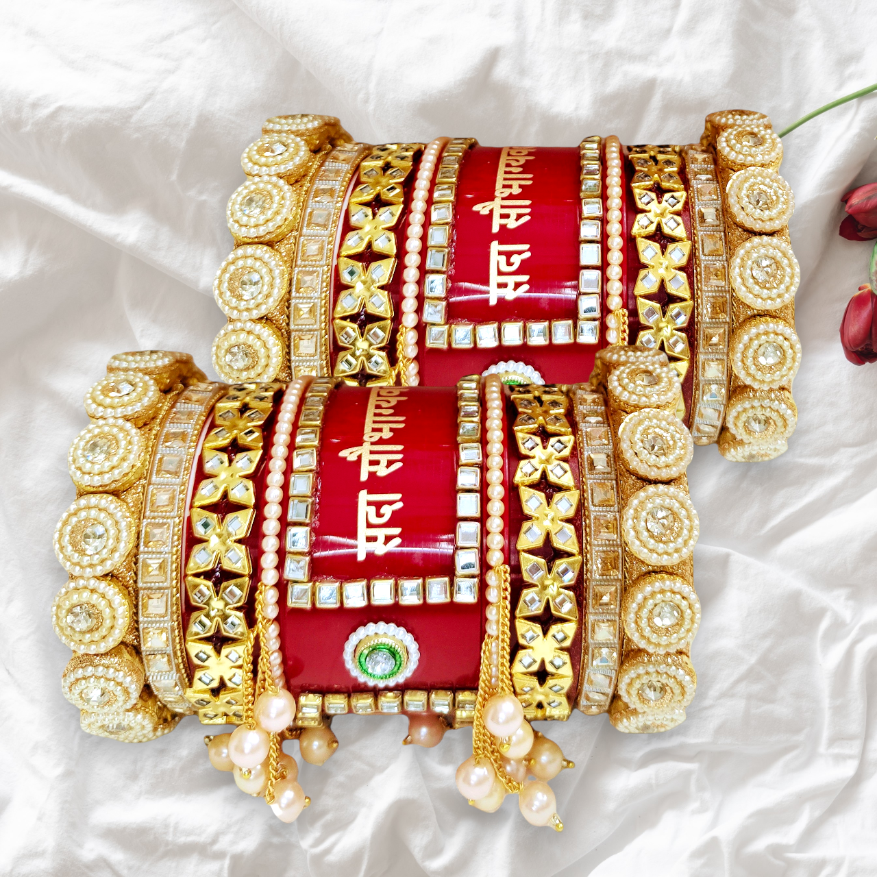 Premium Bridal Saubhagyawati Chooda Set for Women | Karwachauth Special & Wedding Wear