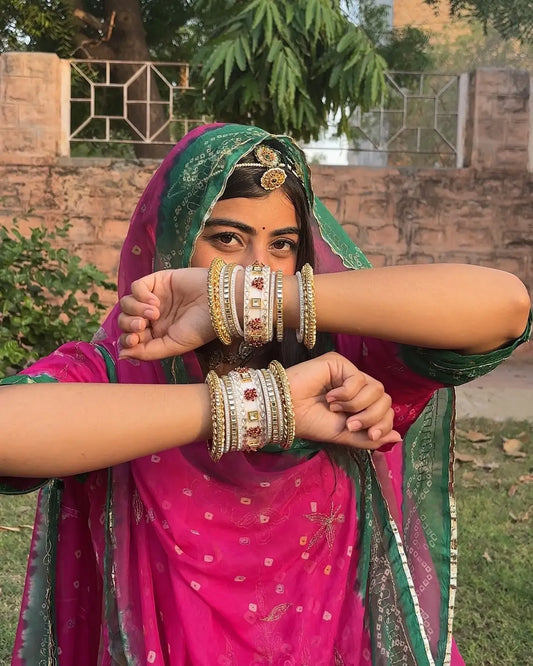 Asha White Chura for Bridal – Perfect for Wedding Look