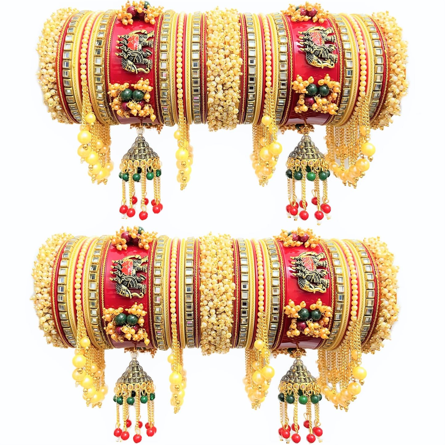Ayush Bridal Chuda/ Choora Set with Beautiful Jumkha