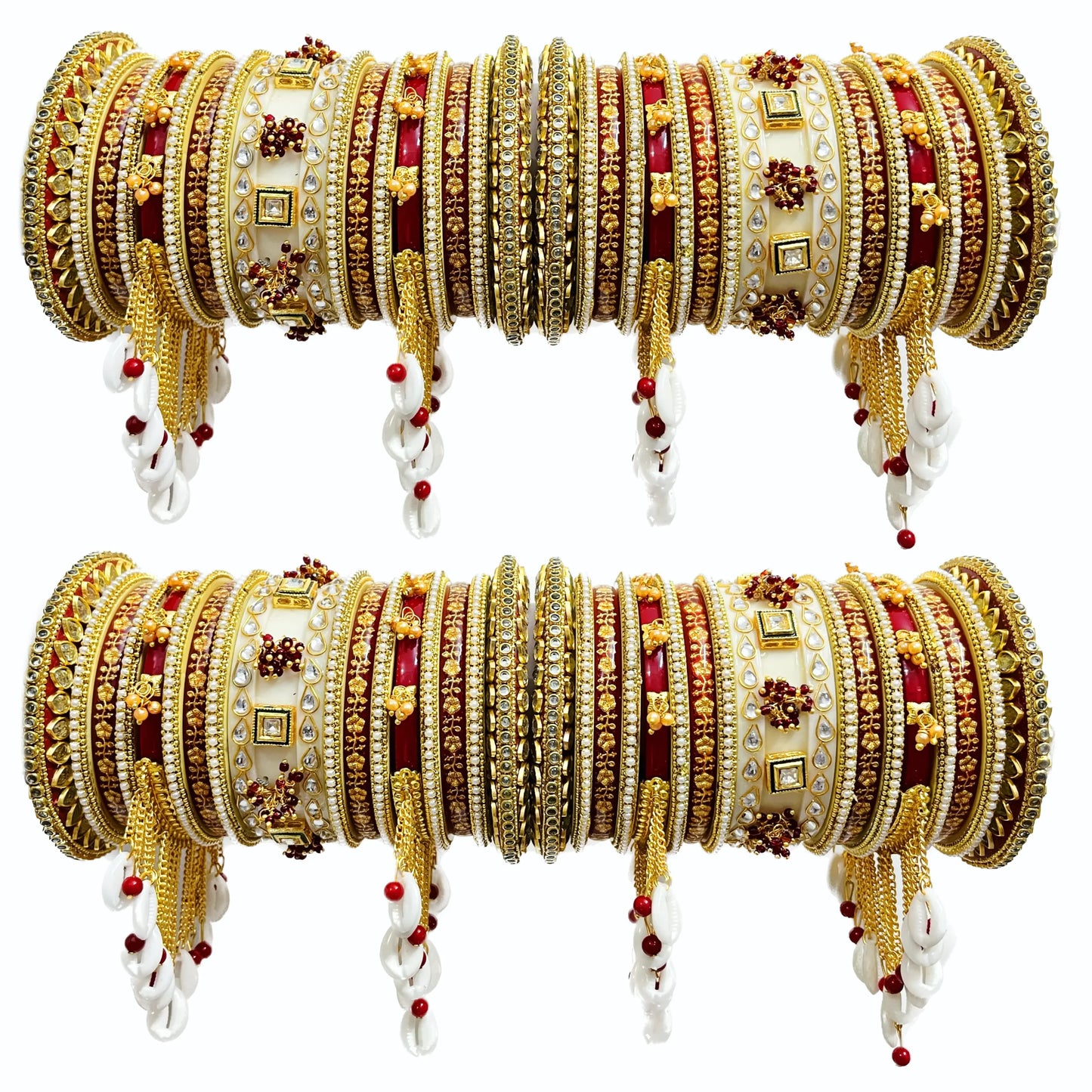 Janki Panjabi Chura Set for Bride with Latkan