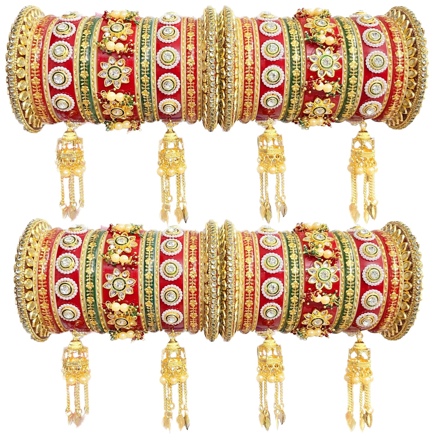 Kalyan Rajsthani Chuda/ Chura with Golden Latkan