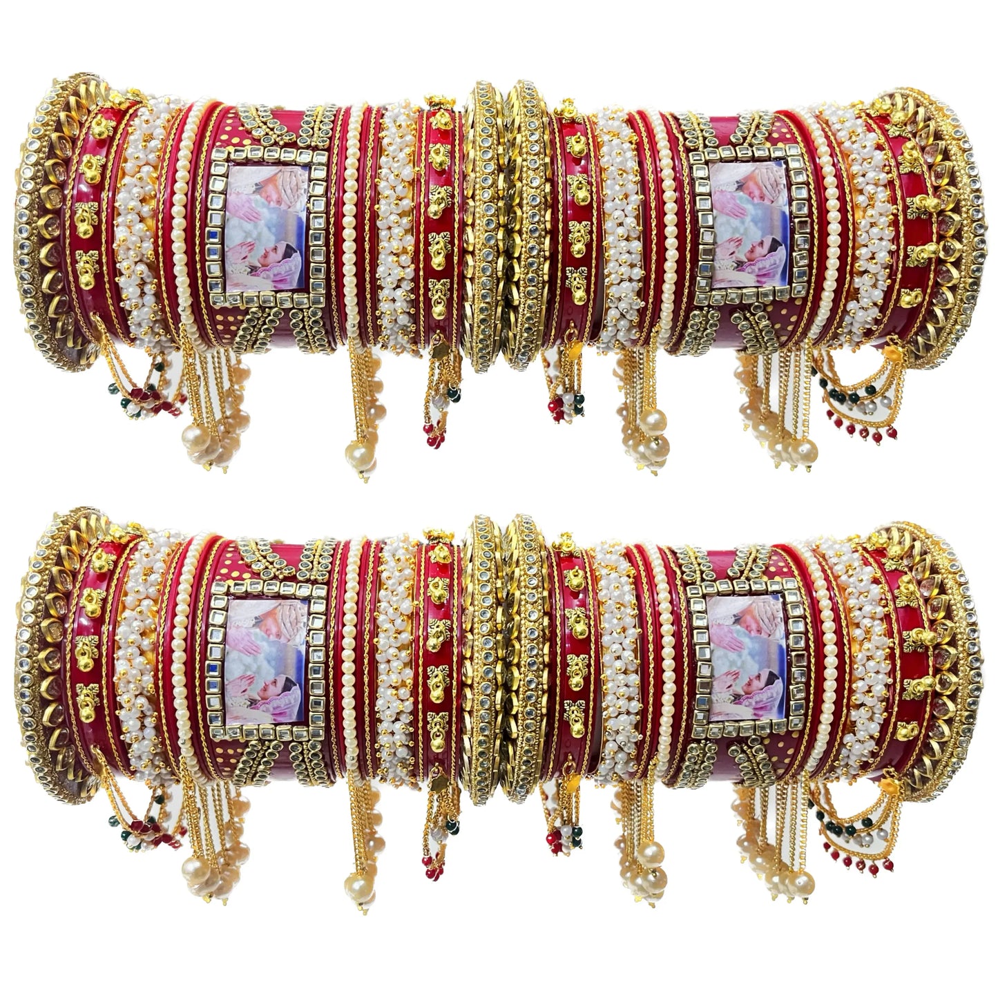 Kusha Bridal Photo Name Chuda Set with Latest Design