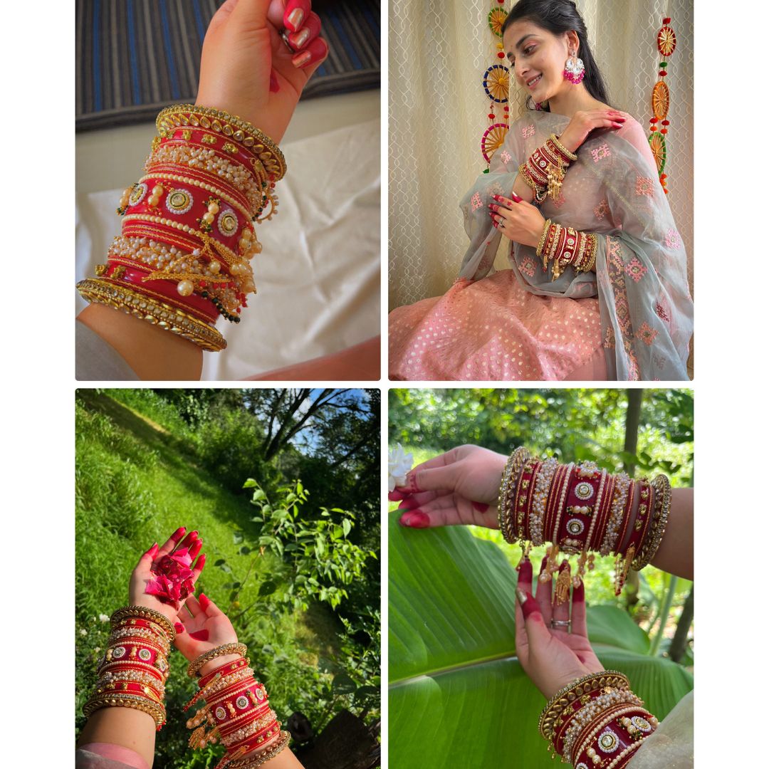 Rajwadi Wedding Chura Set