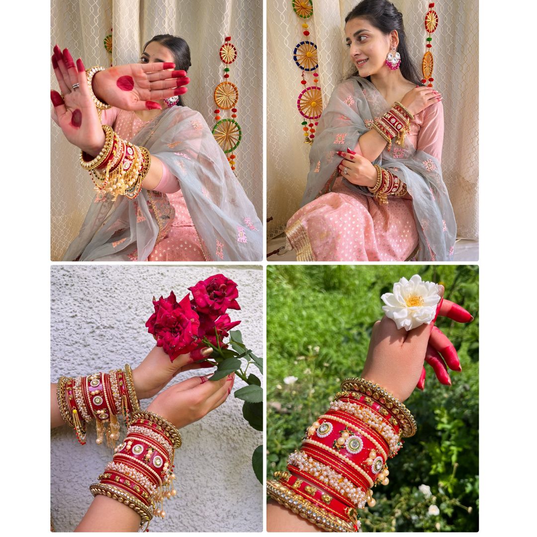 Rajwadi Wedding Chura Set