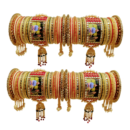 Signature Bridal Chooda with Name & Photo | Customized for Modern Brides