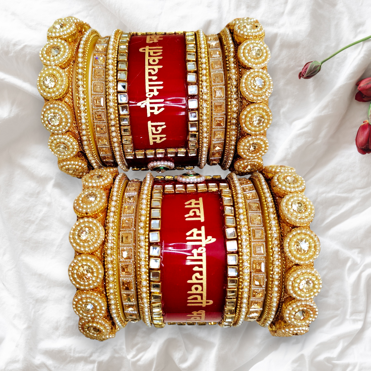 Premium Bridal Saubhagyawati Chooda Set for Women | Wedding & Karwa Chauth Special Red Bridal Chooda | Traditional Marriage Chooda Set