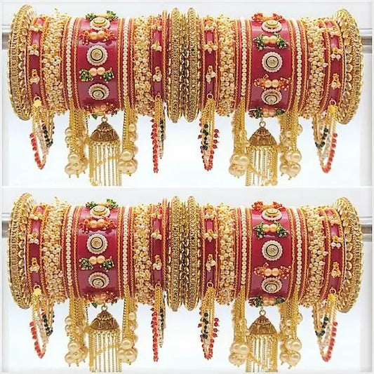 Kirat Bridal Choora Set with Latkan and Jumkha Design