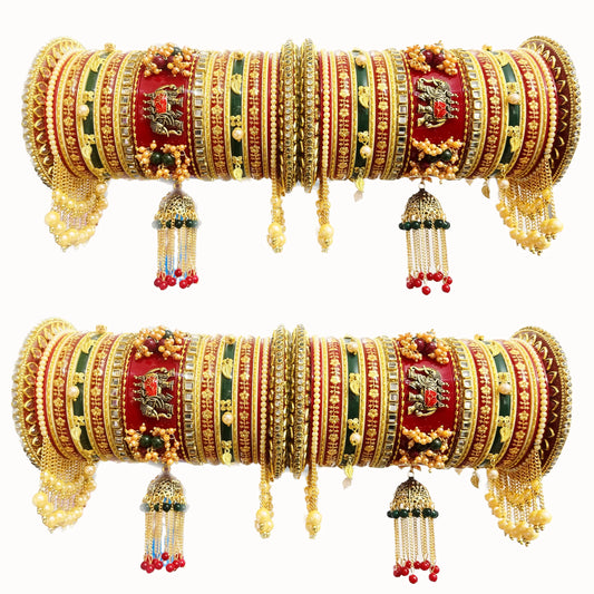 Kirti Bridal Chuda with Traditional Joomkha Design