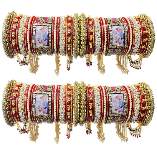 Kusha Bridal Photo Name Chuda Set with Latest Design