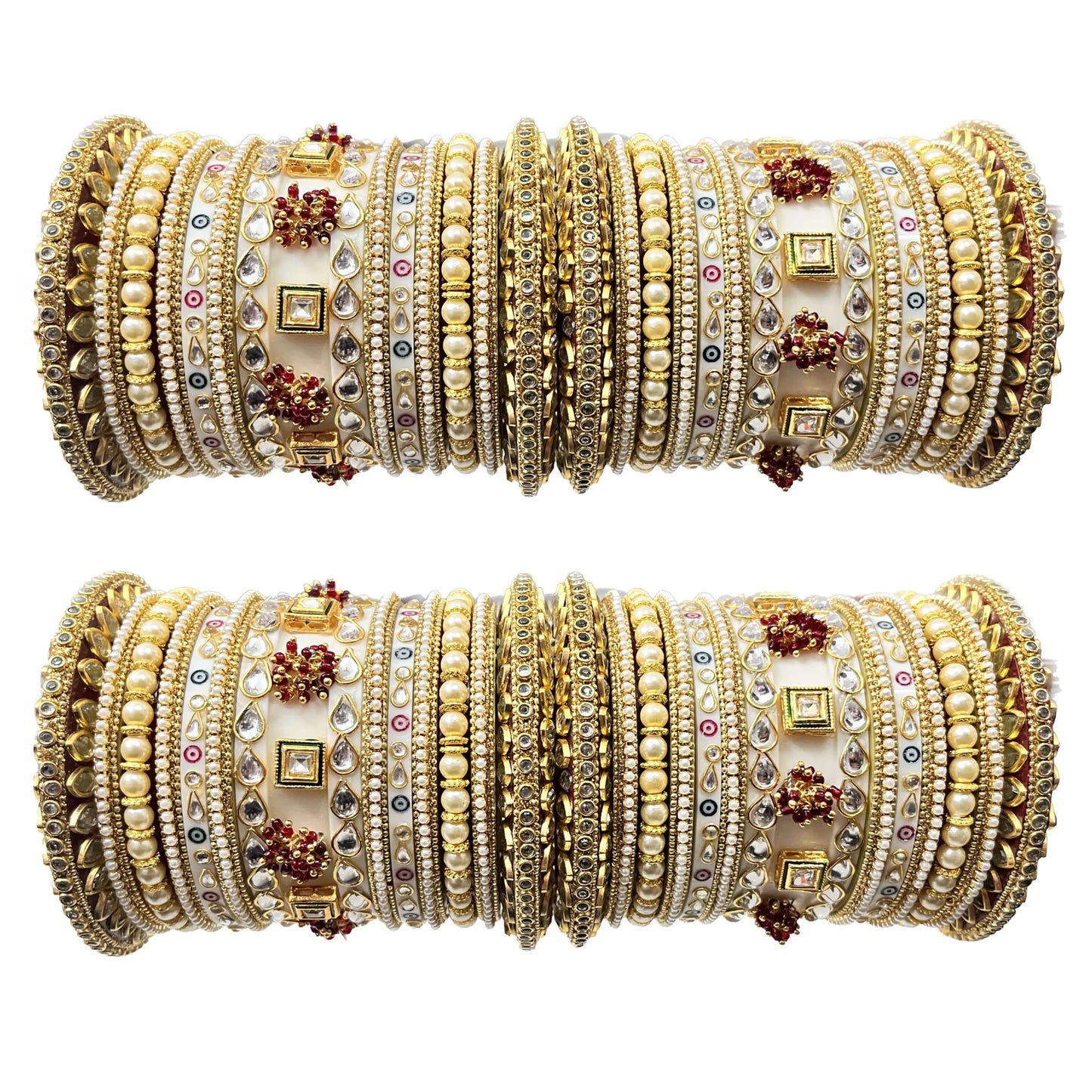 Nimrat White Bridal Chuda Set