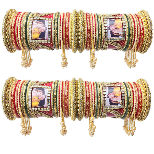 Ravina Wedding Chura with Name and Photo