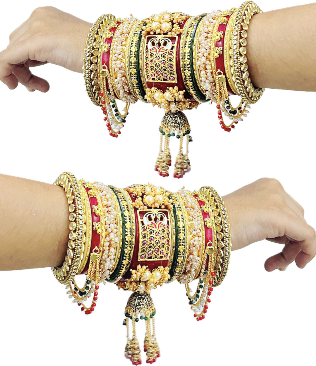 Handcrafted Bangles Chura Set, Handmade Bangles, Indian Chura Set, Red Bangles, Bridal Jewellery, Bollywood Bangles, Wedding Chura Set