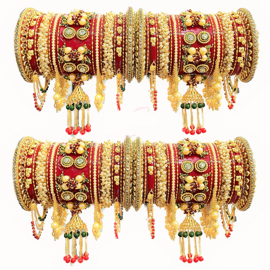 Saysha Red Bridal Choora/ Chuda